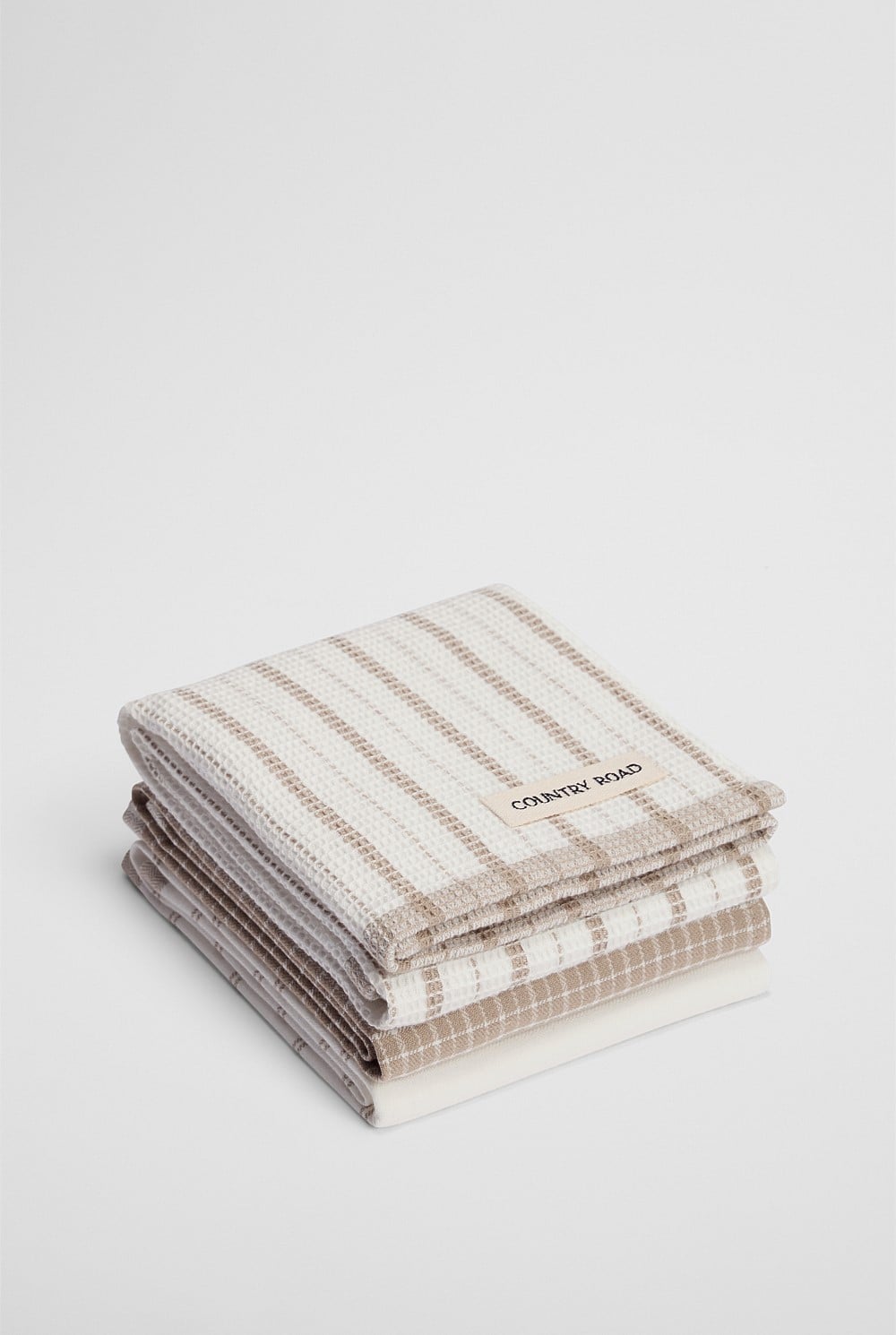 LAINE TEA TOWEL 3/PK SAND
