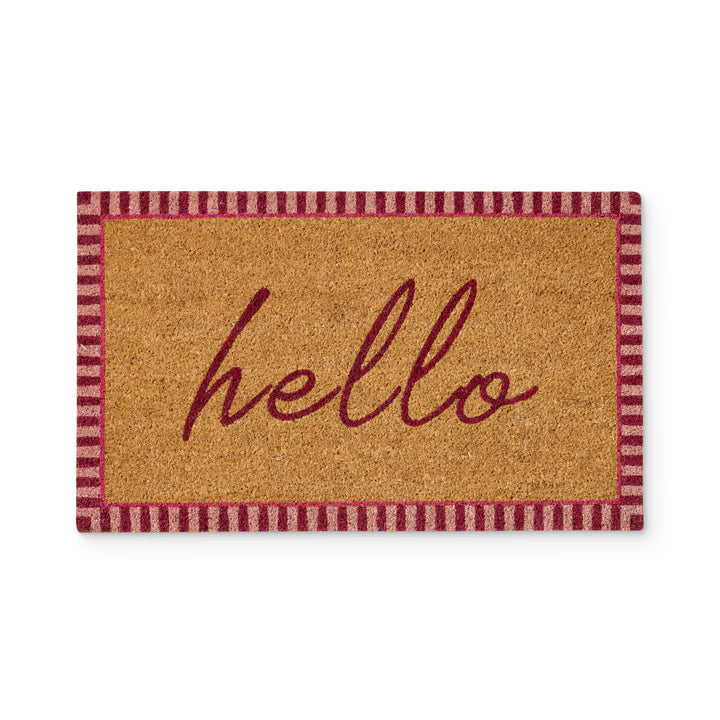 Hello Pink Doormat