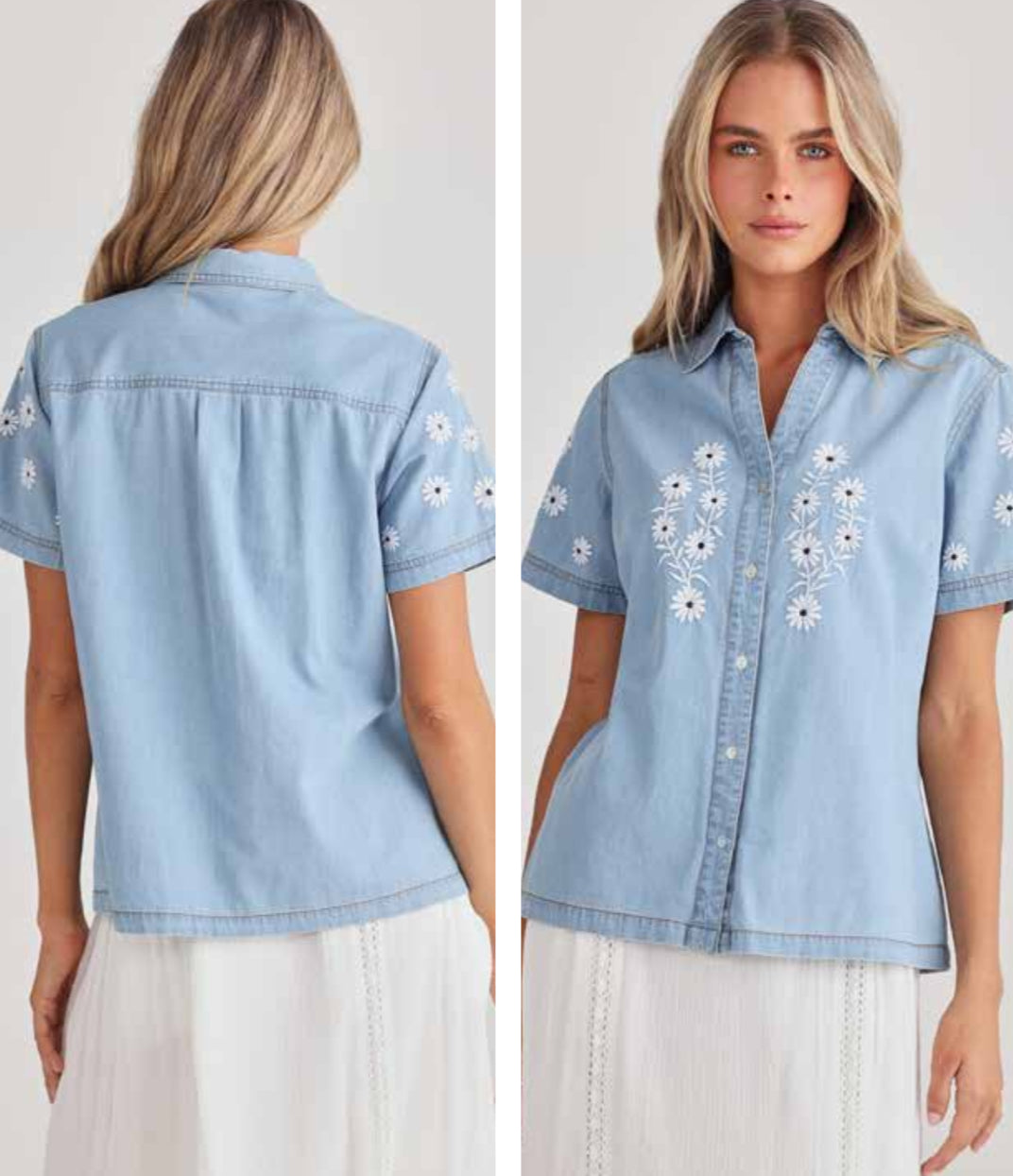 Cece Denim Shirt