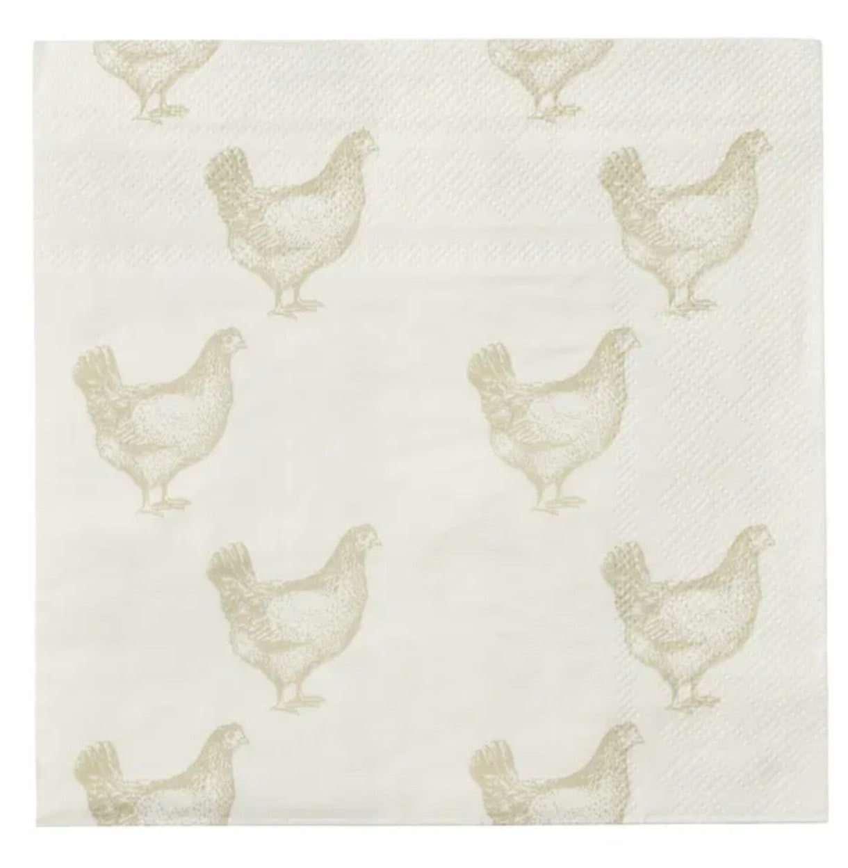 Chooks Napkin White/Nat