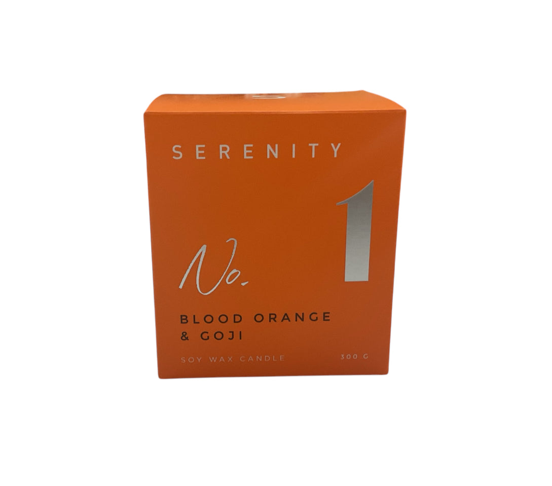 No. 1 Serenity Candle | Blood Orange & Goji
