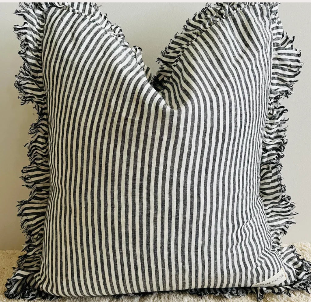 Pure french linen charcoal