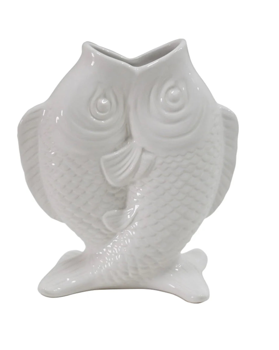 Ceramic Double Fish Vase