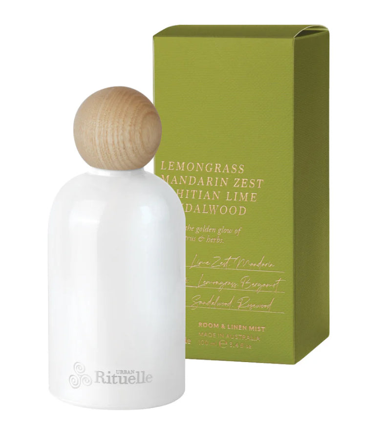 Lemongrass, Mandarin Zest, Tahitian Lime & Sandalwood Room Mist 100ml