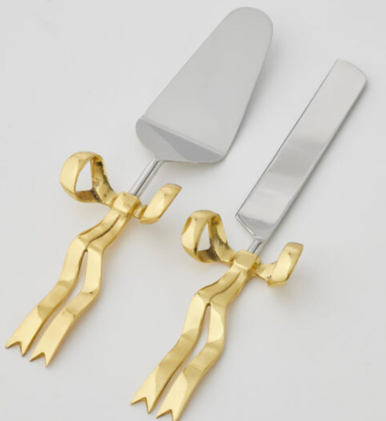 Bowtiful Cake Servers Set of 2