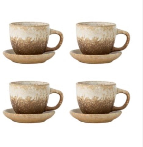 Brenta cup w/saucer-nature