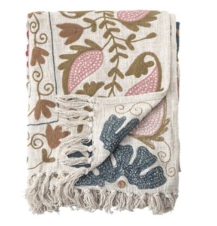 Ceva Throw, Rose, Cotton