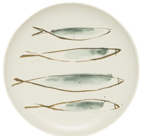 Fish serving plate