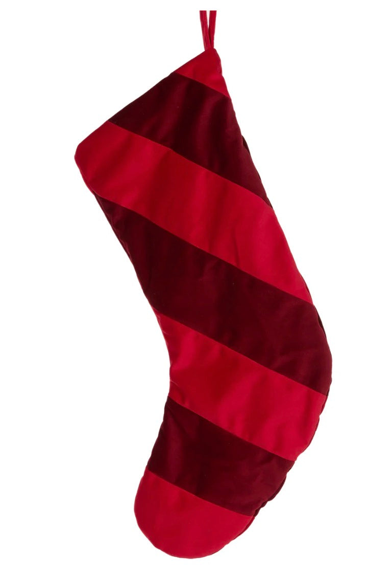 Luxe Red Velvet Stocking