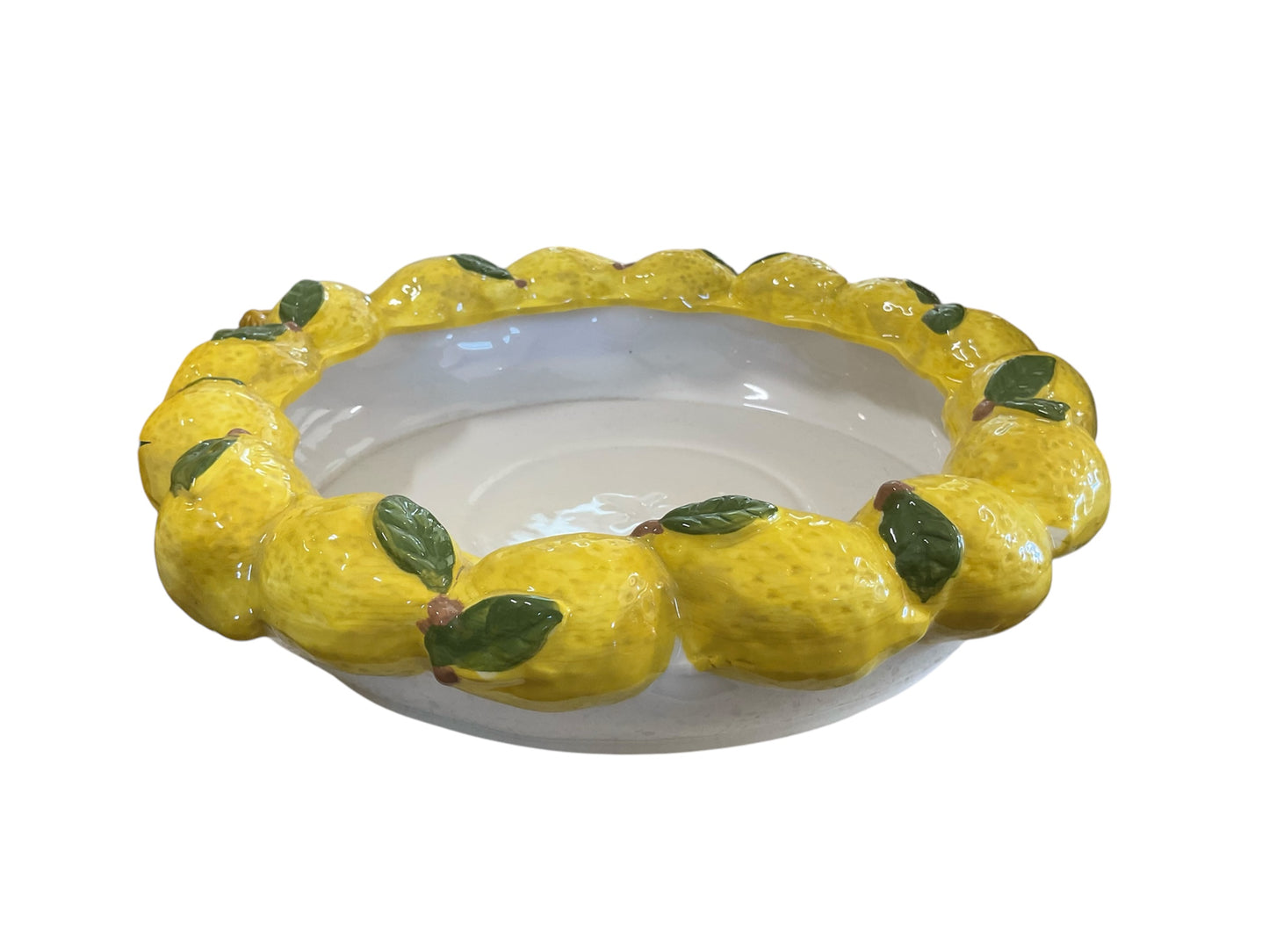 Limone Ceramic Bowl 32x31x8cm Yellow