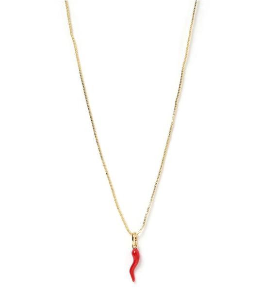 Cornicello Red Charm Necklace