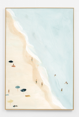 Bondi Beachgoers Blue Canvas 78x118