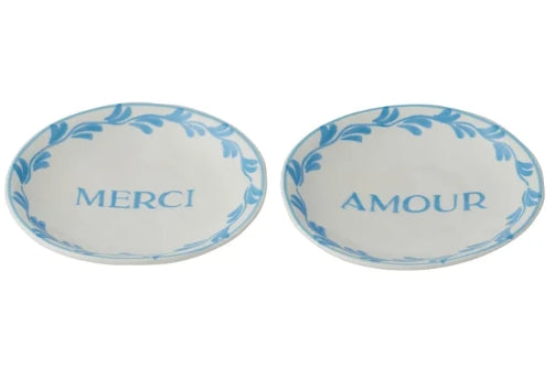 Marais Ceramic Dish 15.5cm 2 Asst