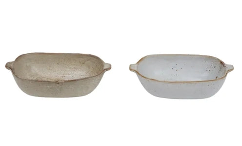 Francis Ceramic Dish 15.5x9x4cm 2 Asst