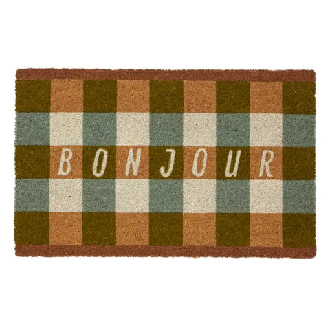 Bonjour PVC Back Coir Mat