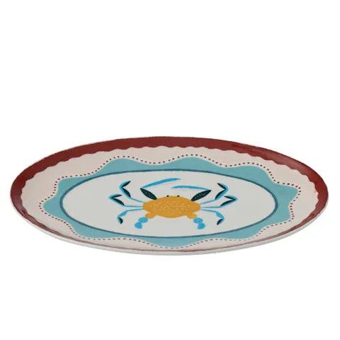 Morag Ceramic Plate 14.5x23cm Multi
