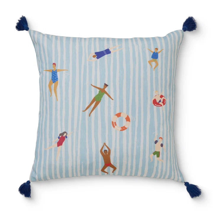 Poolside Tassels Outdoor Cushion