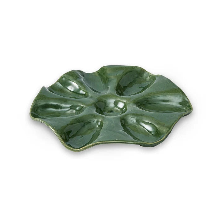 Sullivan Green Oyster Plate