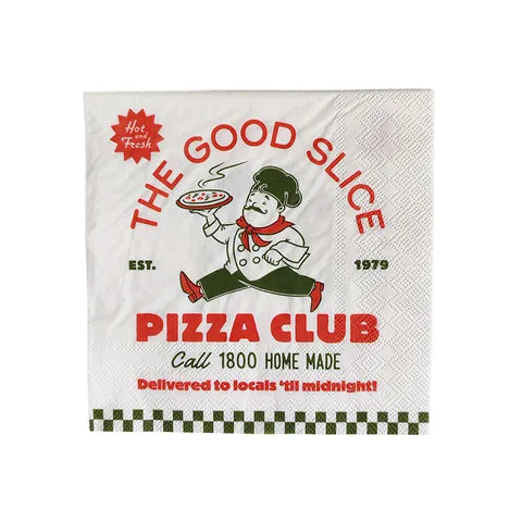 Pizza Club 20pk 3 Ply Napkin