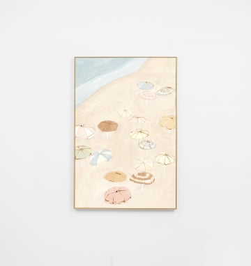 Summer Parasols pastel canvas 87x122