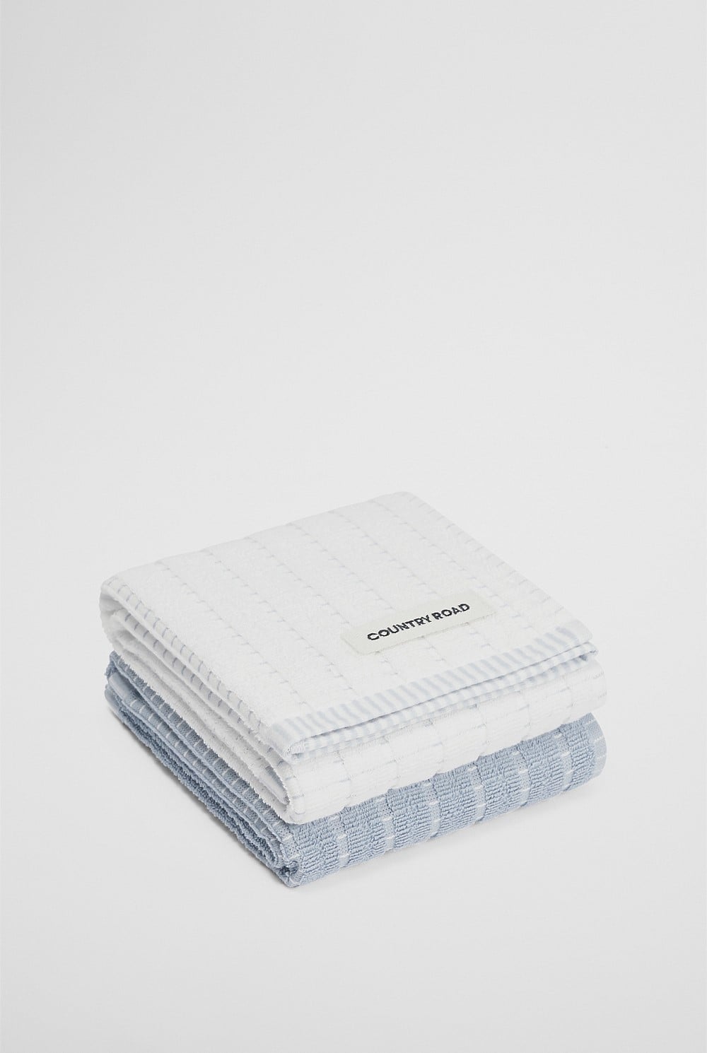 MIRA TEA TOWEL 2/PK CIEL BLUE