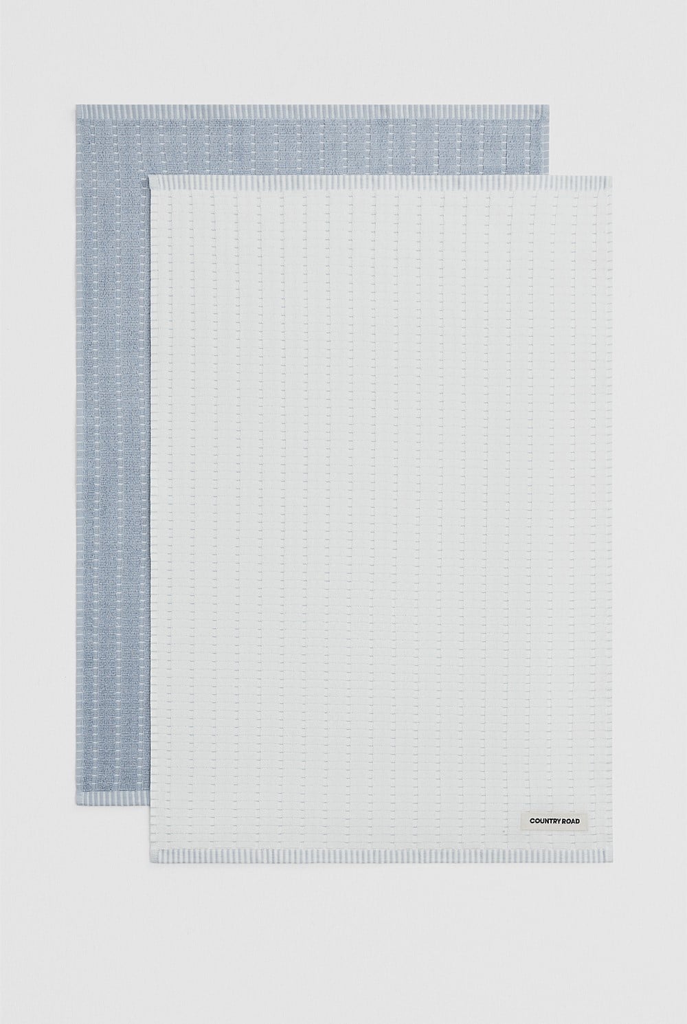 MIRA TEA TOWEL 2/PK CIEL BLUE