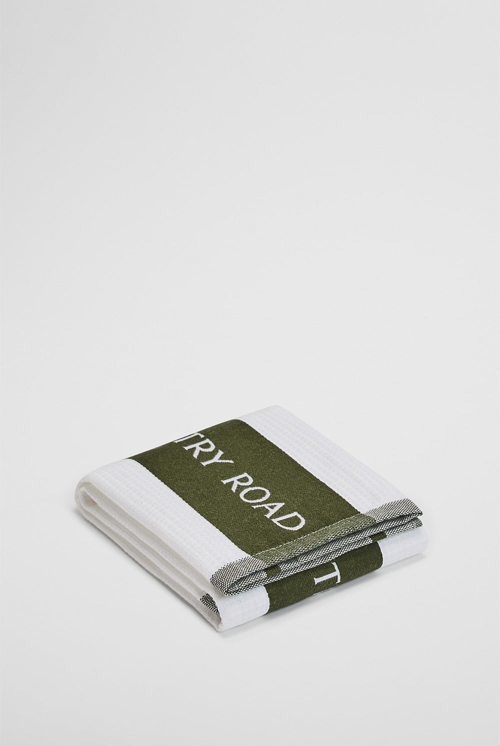 LOGO TEA TOWEL:DARK OLIVE
