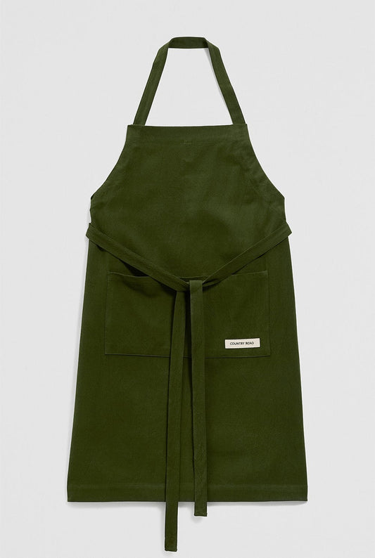 BRUNY APRON:DARK OLIVE