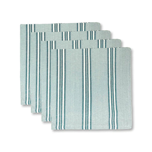 Hayman Blue Stripe Napkin Set 4