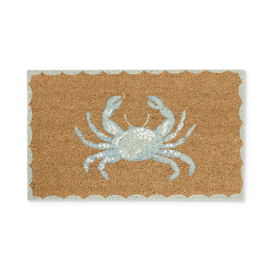 Crab Blue Doormat 45x75cm