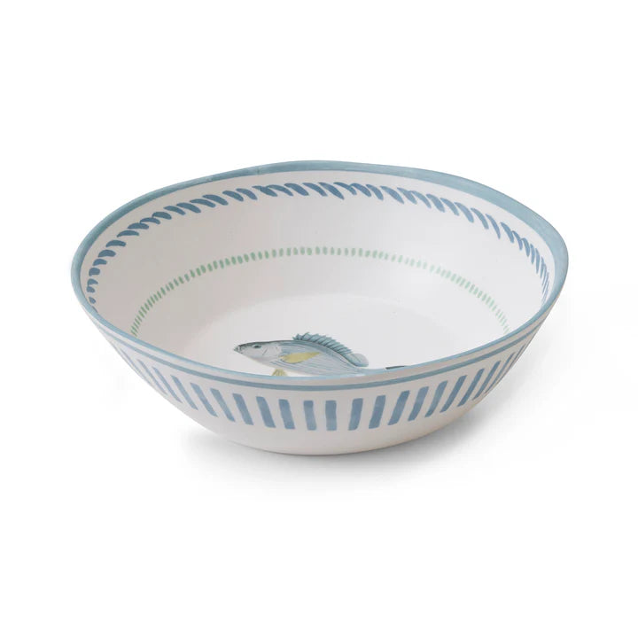 La Mer Melamine Serving Bowl- Fish