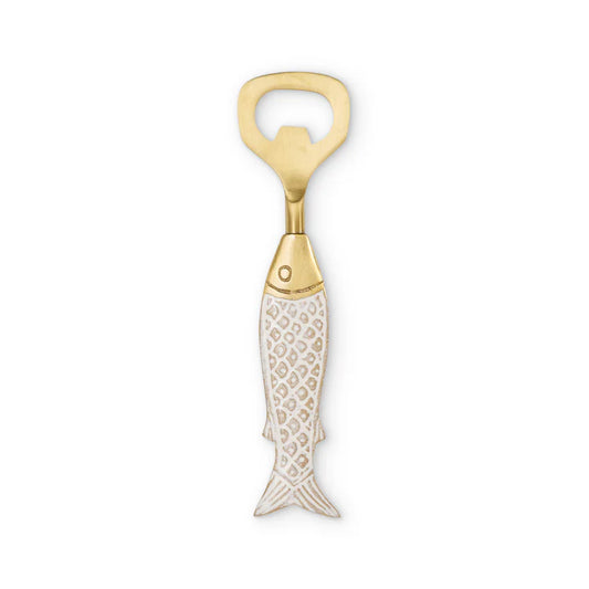 NEW Seychelles Brass Fish Bottle Opener