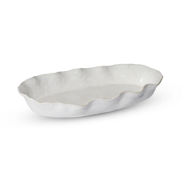 Marseille Wavy Natural Oval Dish