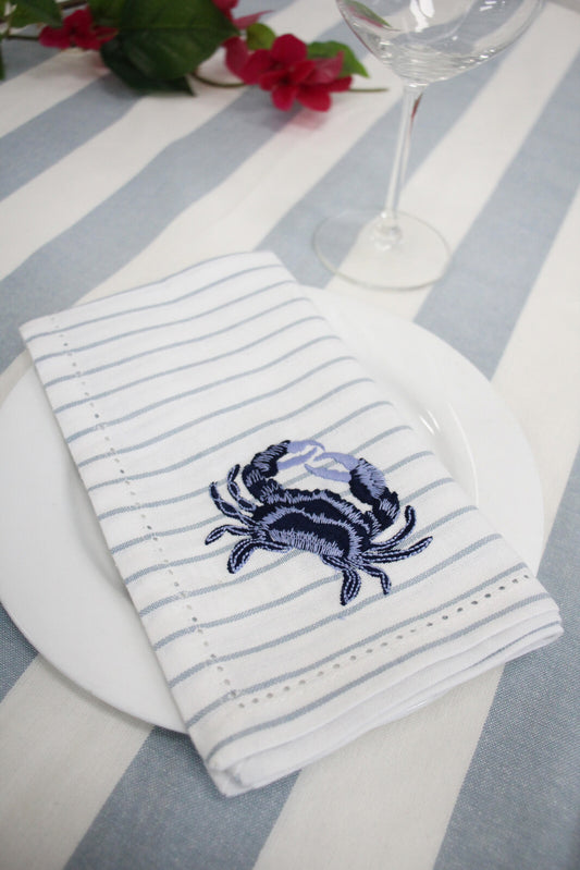 Napkin Crab Stripe
