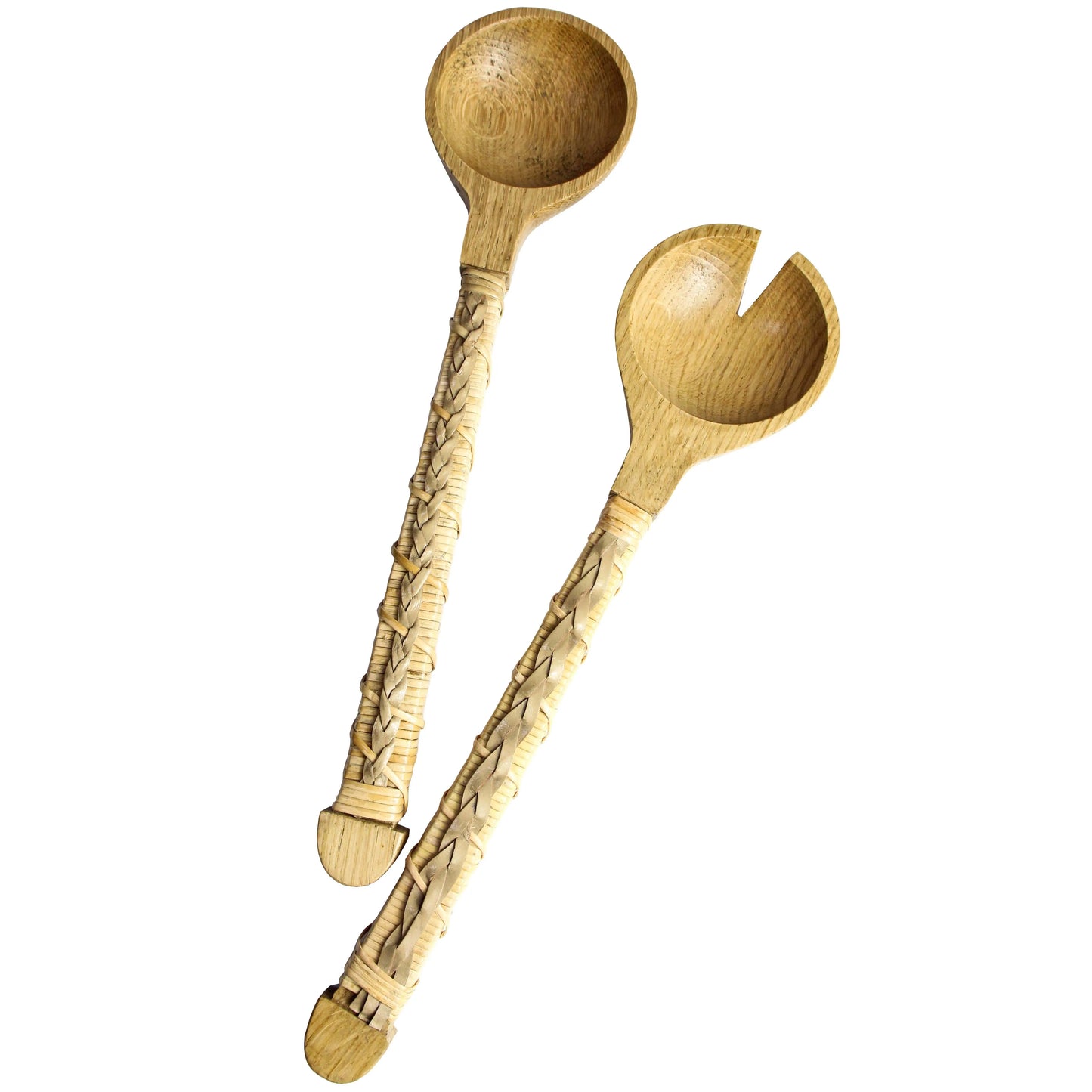 Salad Server Resort Rattan/wood S/2