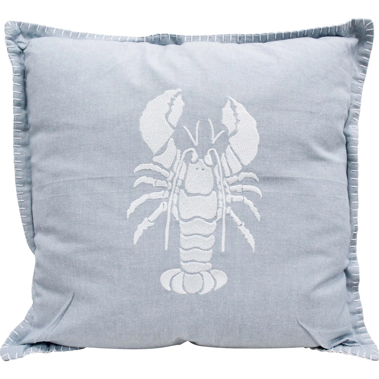 Cushion Lobster Chambray