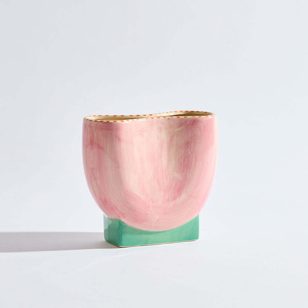 Ipanema Pink Wide Vase
