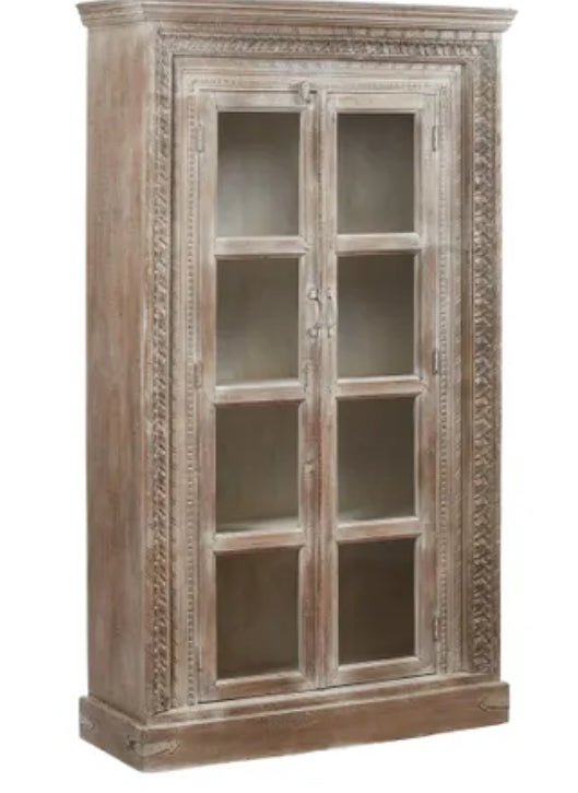 Isha Wood Bookcase 113x42x196cm Wht