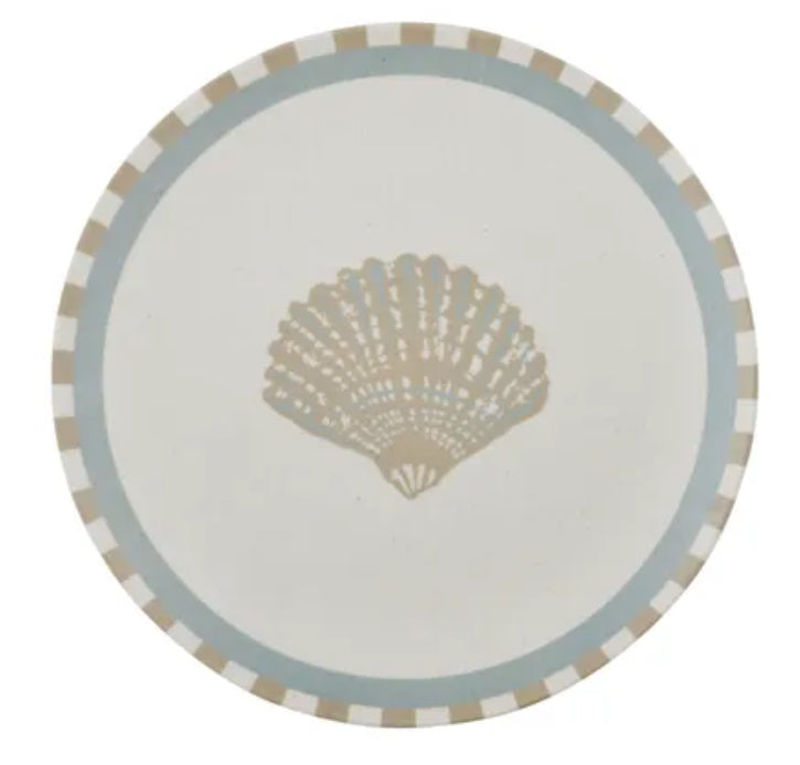 Lorne Bamboo Fibre Plate 25x25cm Blue