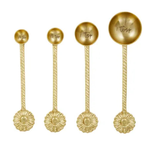 Printemps S/4 Measuring Spoons 15cm Gld