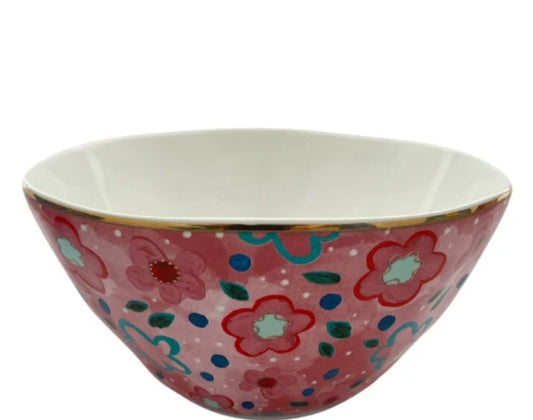 Foxy Flower Pink Rice Bowl