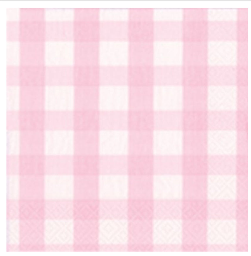 Gingham - Pink Napkins