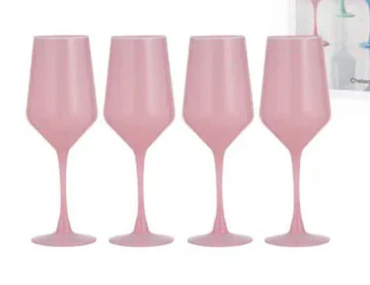 Chelsea Blush 4pk Wine Glass