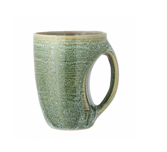 Aura Mug Green Stoneware