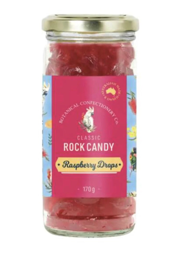 Raspberry Drops Rock Candy