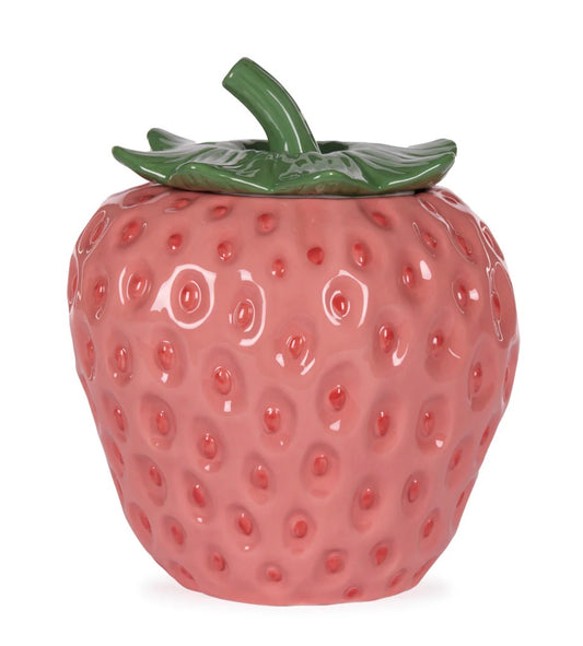 Pink Strawberry Cookie Jar