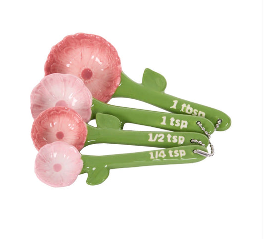 Pink Cosmos Measuring Spoons