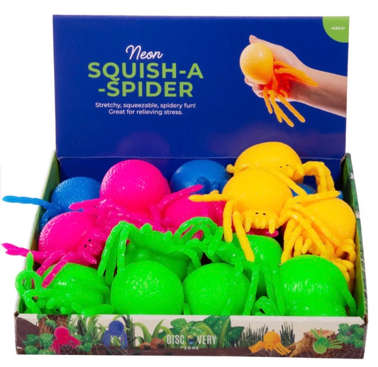 Discovery Zone Squish-A-Spider Neon