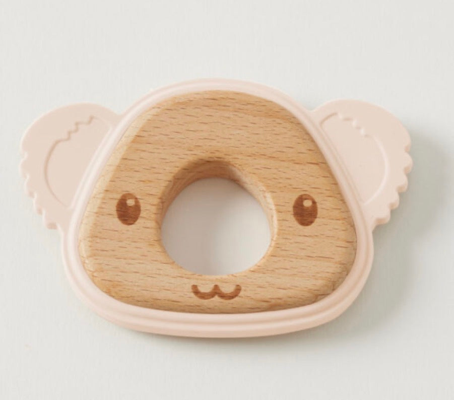 Jiggle & Giggle Riley Koala Silicone Teether – Peach
