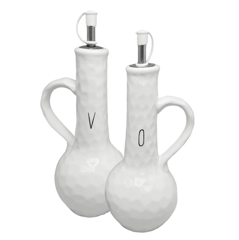 Spade White Ceramic Oil Vinegar Set